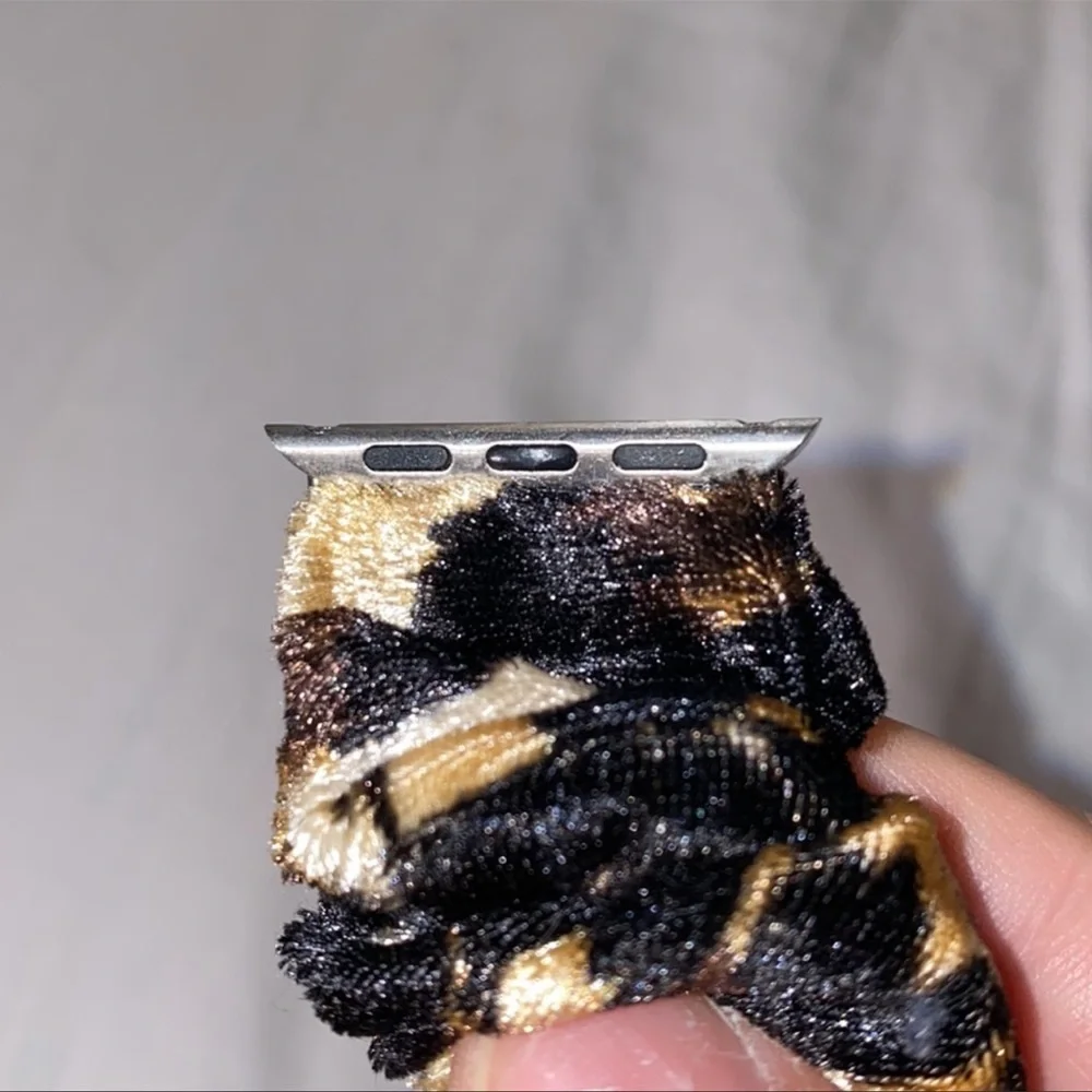 Cheetah Velvet AppleWatch Band, 38/40mm